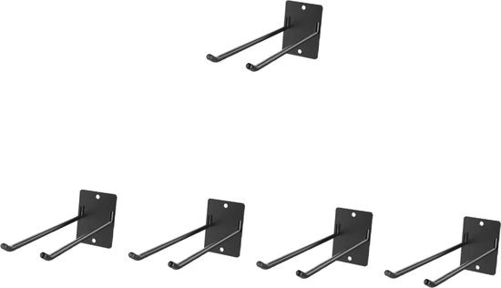 Supporto per attrezzi da giardinaggio - 5 pezzi Nero