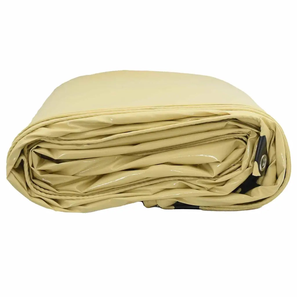 Telo 650g / m² Beige 5 x 8 m Tela con rivestimento in PVC 42017752