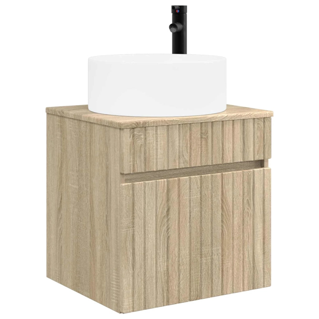 Set di Armadi da Bagno 4 pz Rovere Sonoma Legno ingegnerizzato 3406665