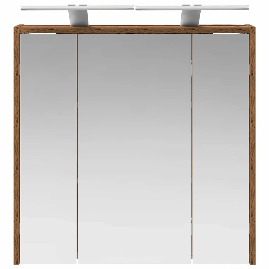 Mobiletto per specchio da bagno Legno vecchio 889165