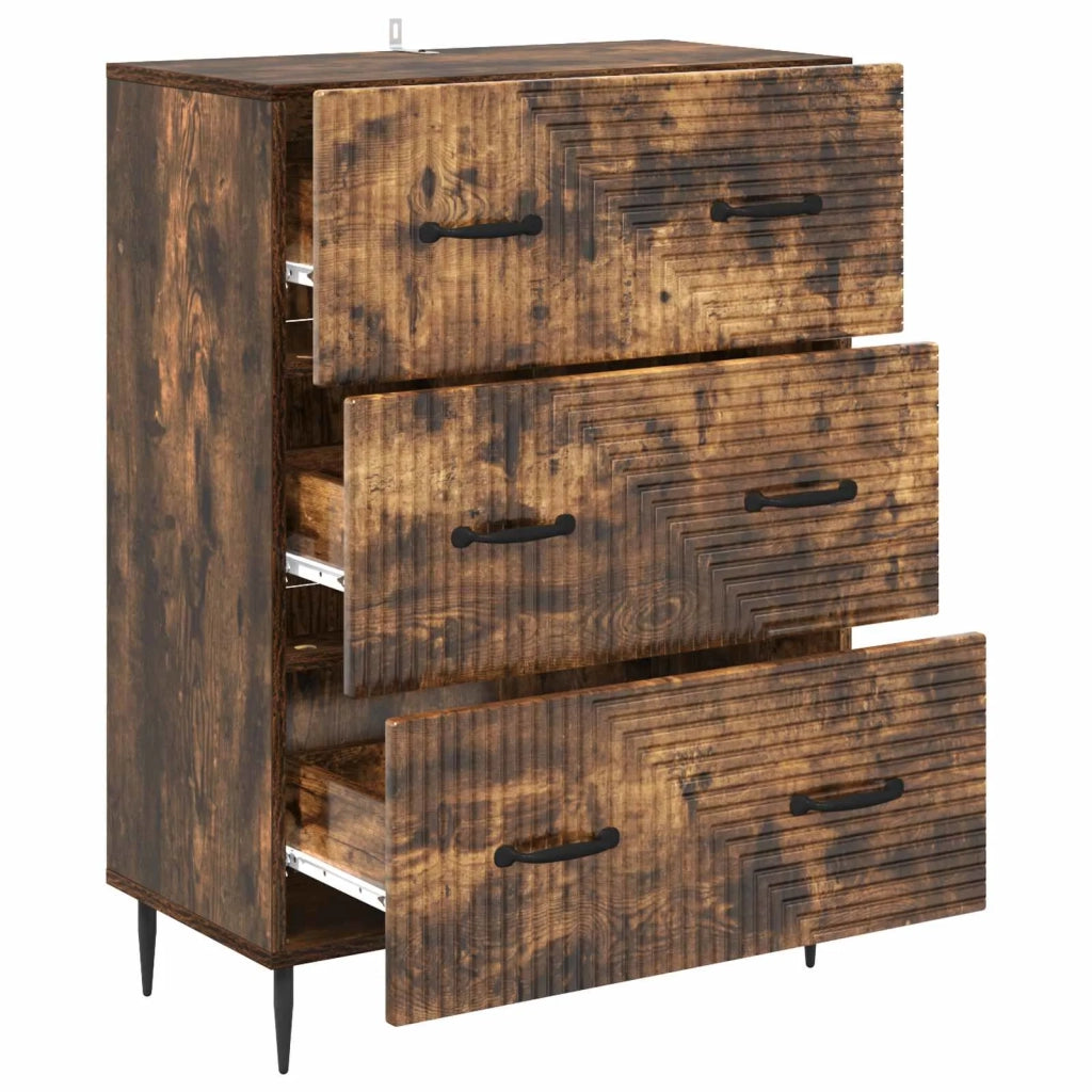 Mobile con Cassetti Rovere Fumo 66 x 34,5 x 89,5 cm 894840