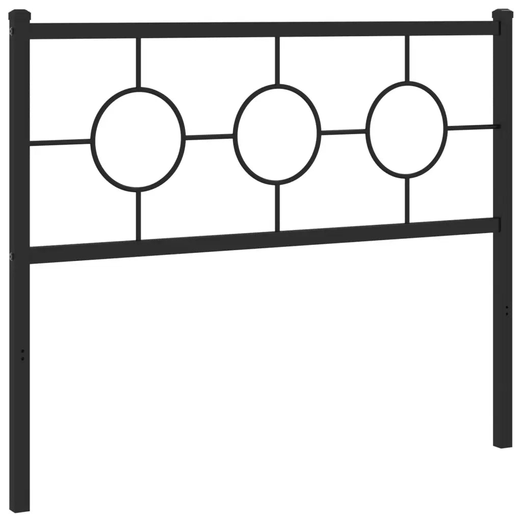 Testiera di Ricambio in Metallo Nero 107 cm 376256