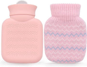 Termos 320 ml con copertura a maglia - Termos - sacchetto di acqua calda mini - termos senza perdite di calore - copertura rimovibile - ideale per donne e bambini - migliori regali
