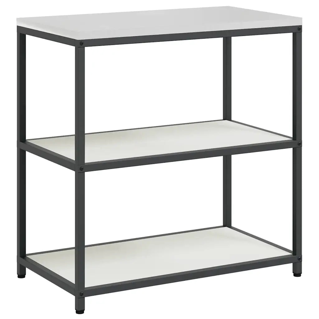Set di Stoccaggio per Cucina con porta 2 pz-Armadietto Cucina-Armadietto Cucina Bianco Acciaio 715110