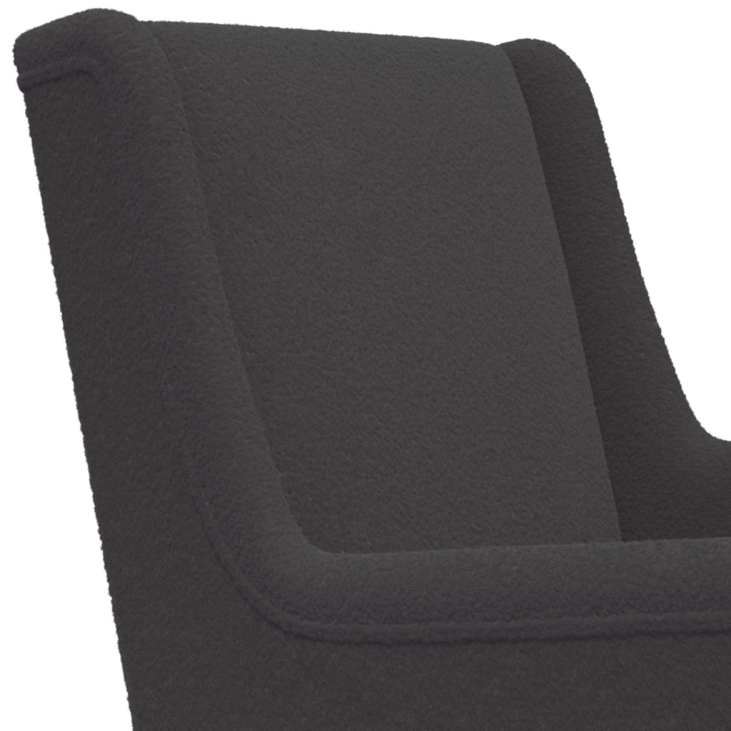Sedia a dondolo Grigio Scuro 62 x 80 x 85 cm Bouclé 42029973