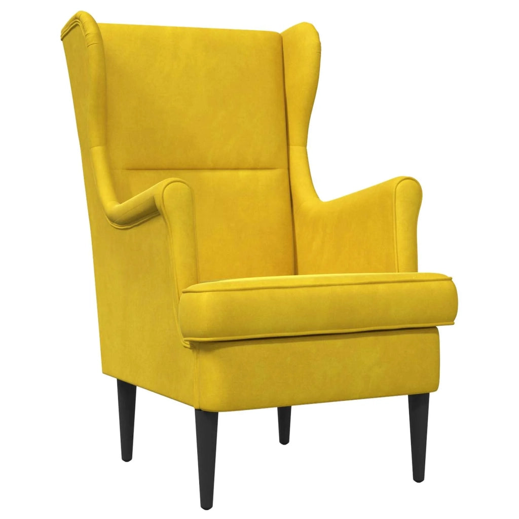 Poltrona Giallo Velluto 42029869