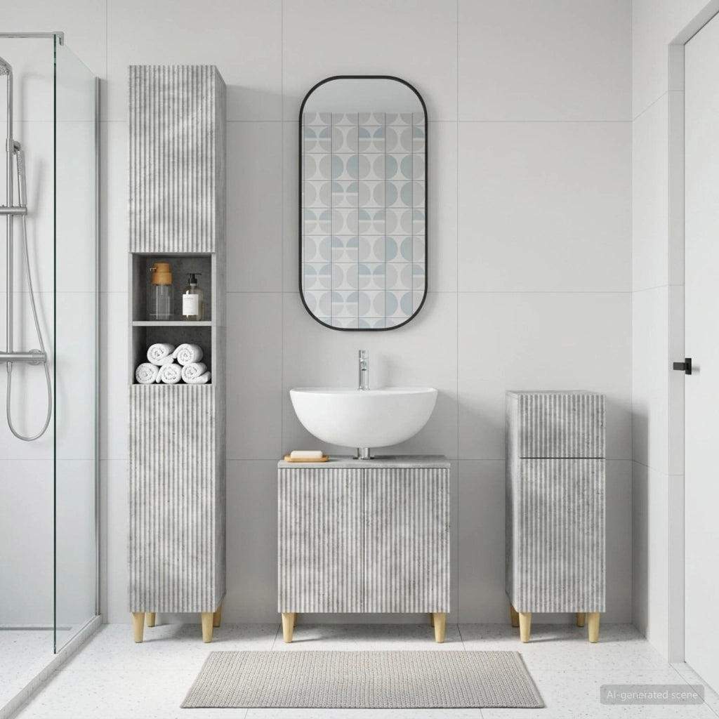 Set di armadietti da bagno in 3 pezzi ARNHEM 3417849