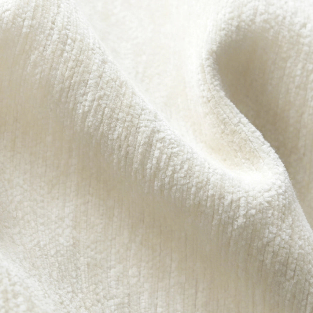 DIVANO Angolare a L 400x200x68 cm in Tessuto Bianco