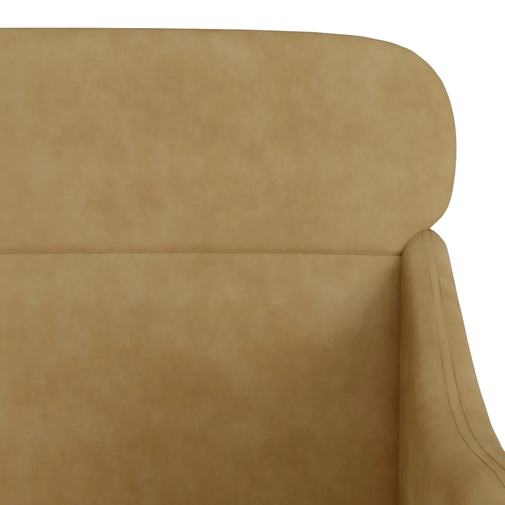 Poltrona-Divano Sedia-Poltroncina Marrone 63x76x80 cm Velluto