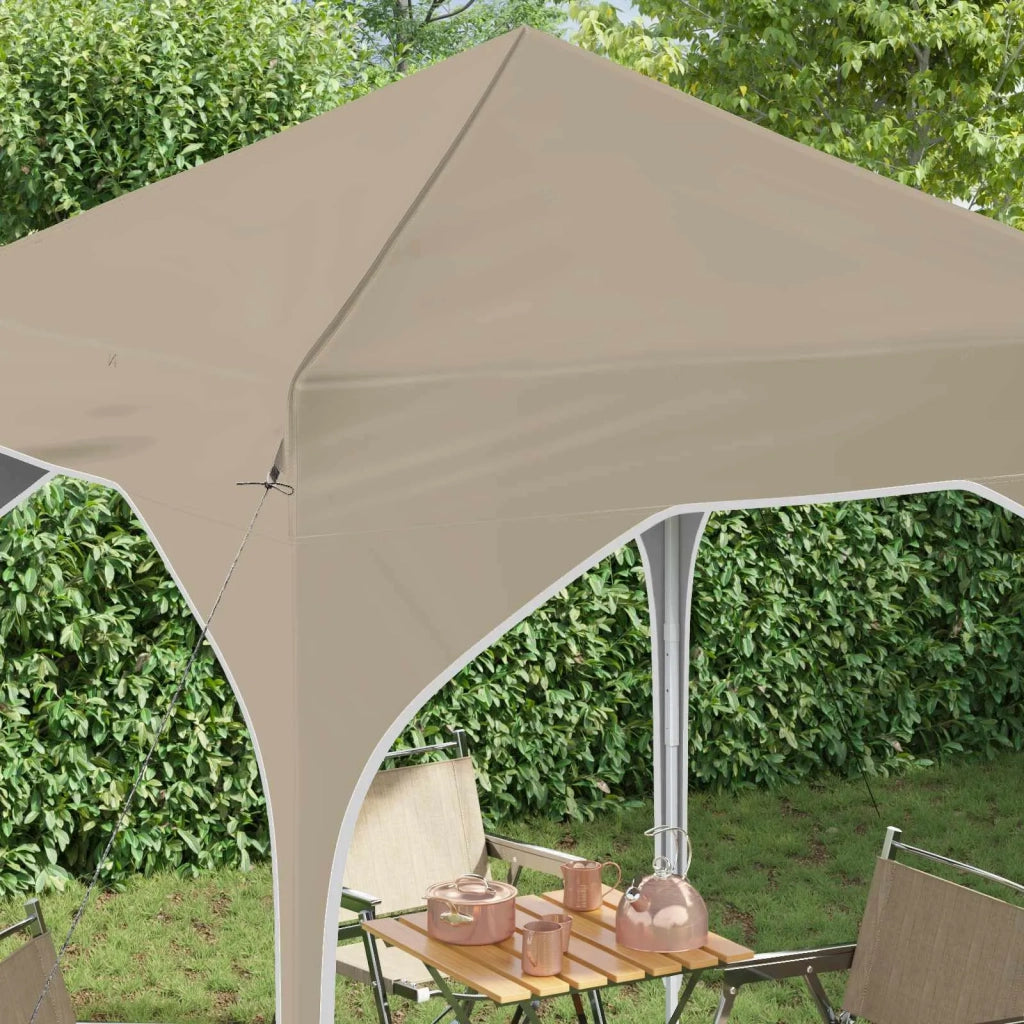Tenda per feste a pop-up 194 x 194 x 245 cm Crema 42019812
