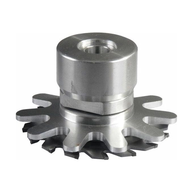 Australian S100 Testina Spollonatrice 100 mm Lame Widia Corpo Alluminio Attacco Universale per Noccioli e Ulivi
