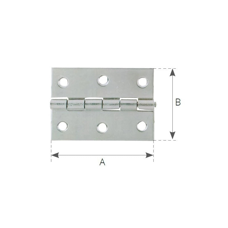 CERNIERA INOX A LIBRETTO mm. 40x40