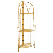 Scaffale in ferro battuto giallo 48x35x120h