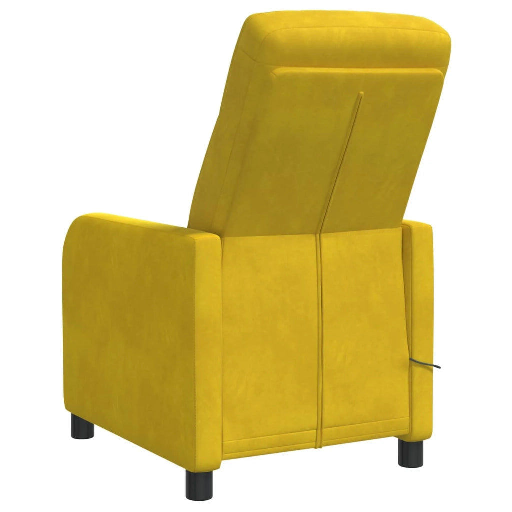 Poltrona Massaggiante Giallo Velluto (V) 42035126