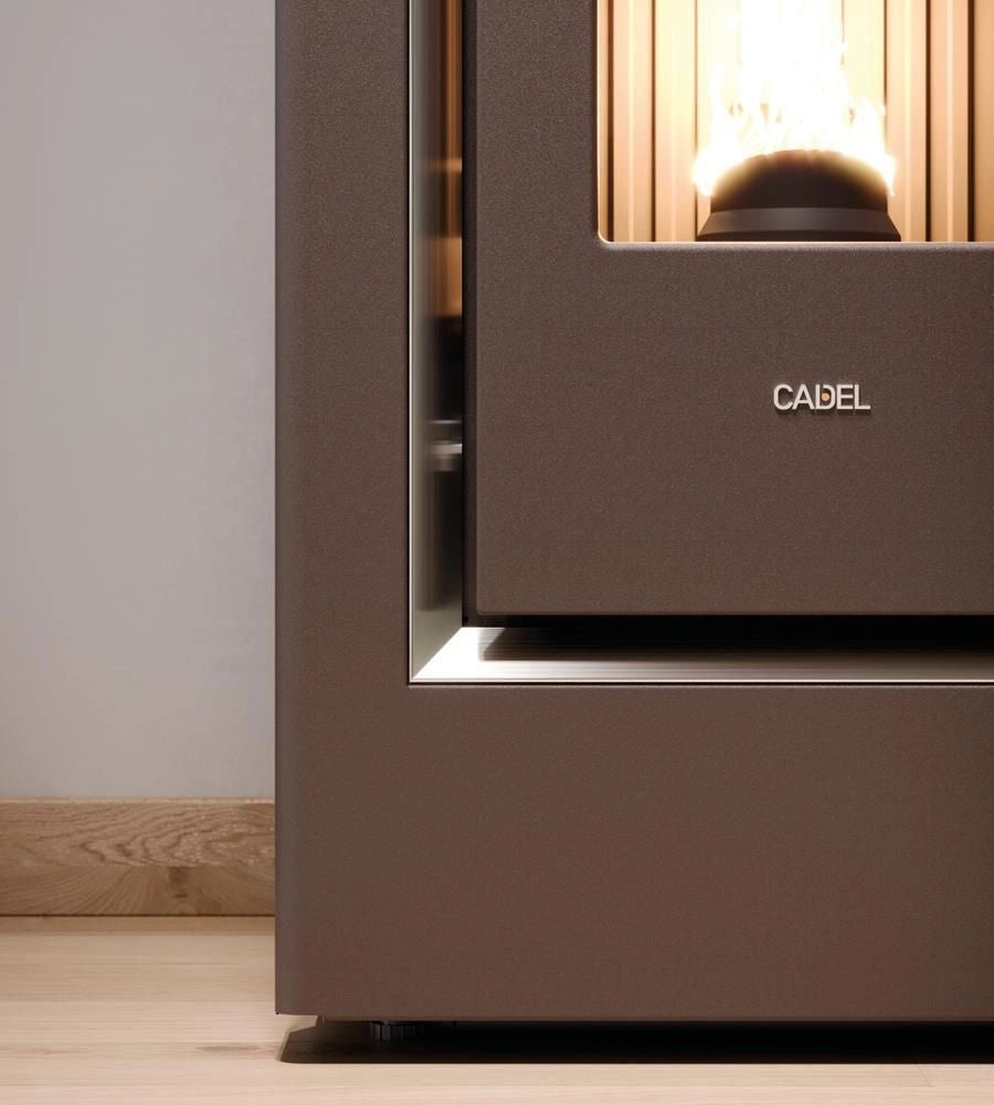 Cadel 7022074 PRINCE Stufa a Pellet Libera Installazione Potenza 10 5 kW Classe Energetica A+ (2021) 515x547x1099 cm colore Titanio