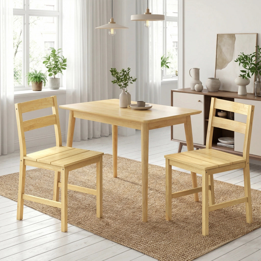 Sedia da pranzo in bamb¨´ ¨C zephmum ¨C naturale 2 pezzi