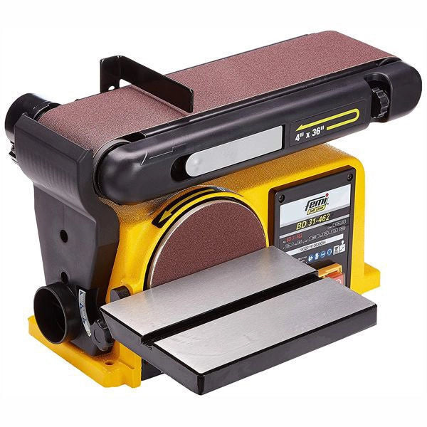 FEMI BD31-462 Femi Job Line Levigatrice combinata telaio in ghisa motore asincrono silenzioso tavolo inclinabile 0° a 90° colore Nero