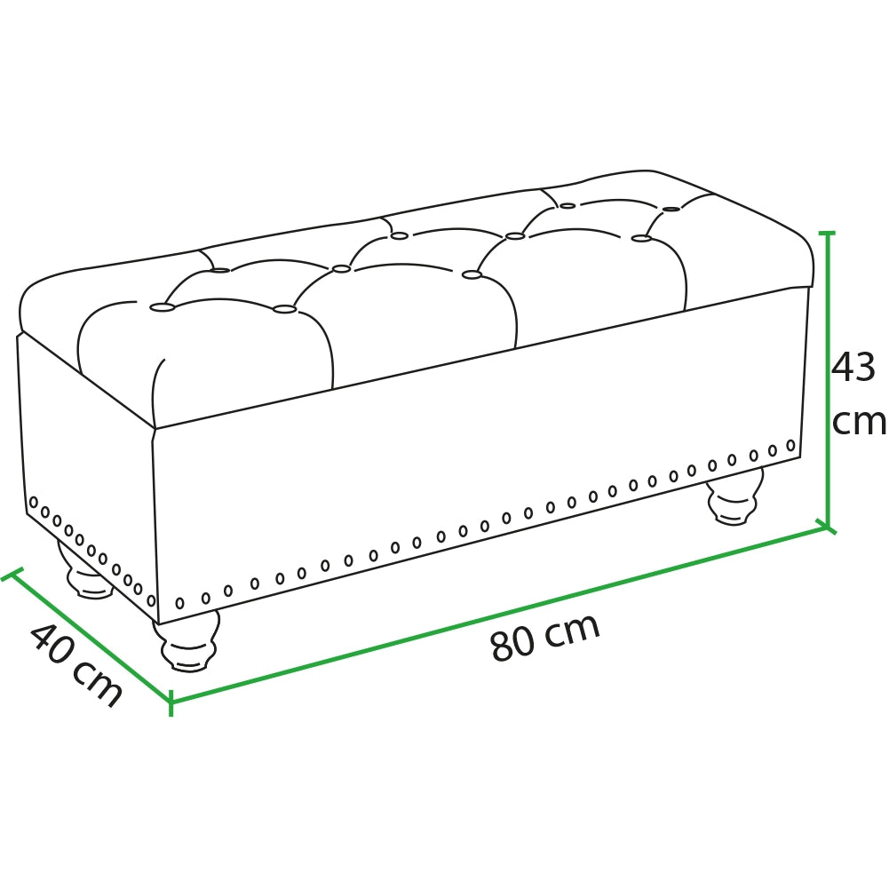 Pouf Panca Contenitore Ecopelle Cassapanca Capiente Divanetto Divano Champagne