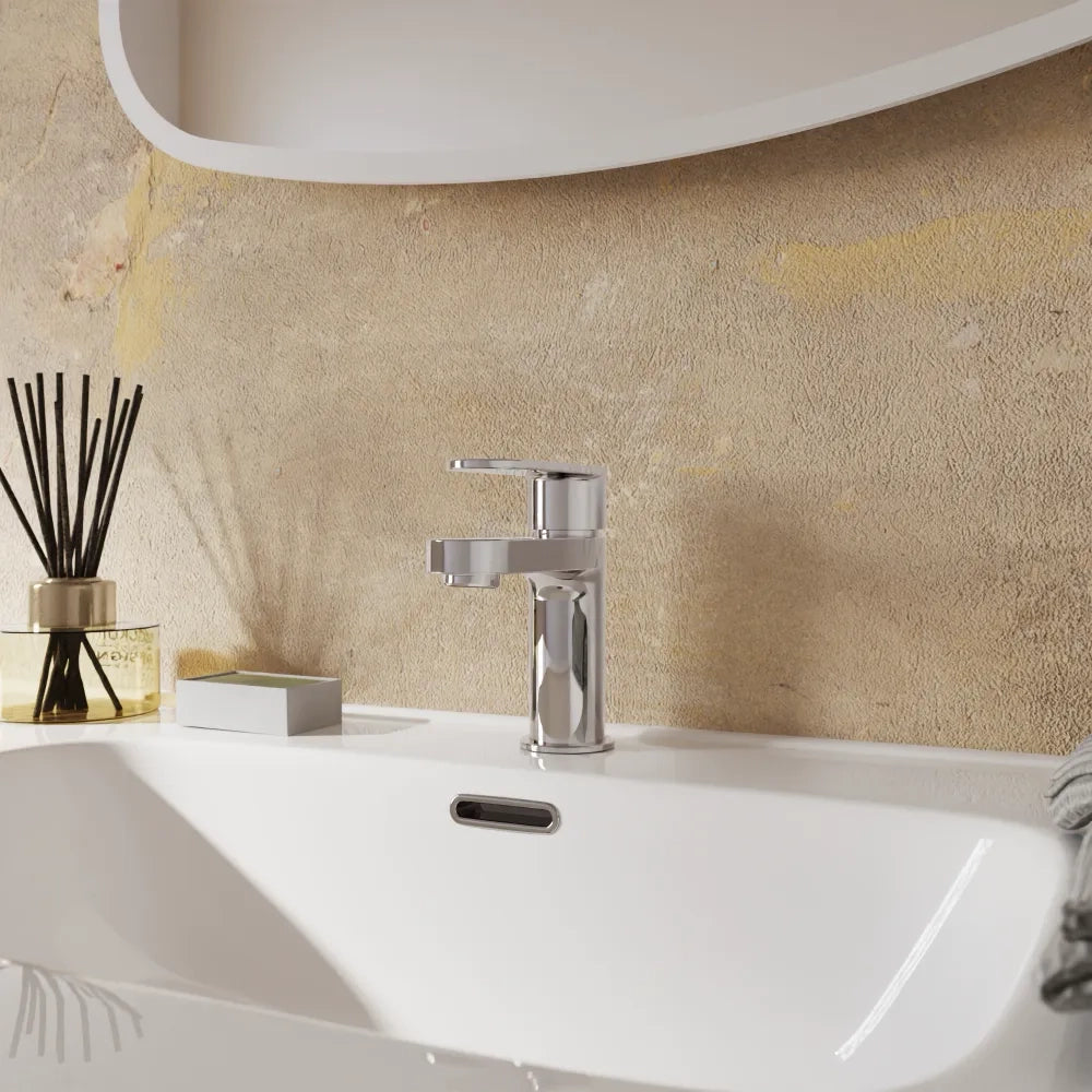 Miscelatore lavabo senza scarico cromato altezza 13cm | Margot