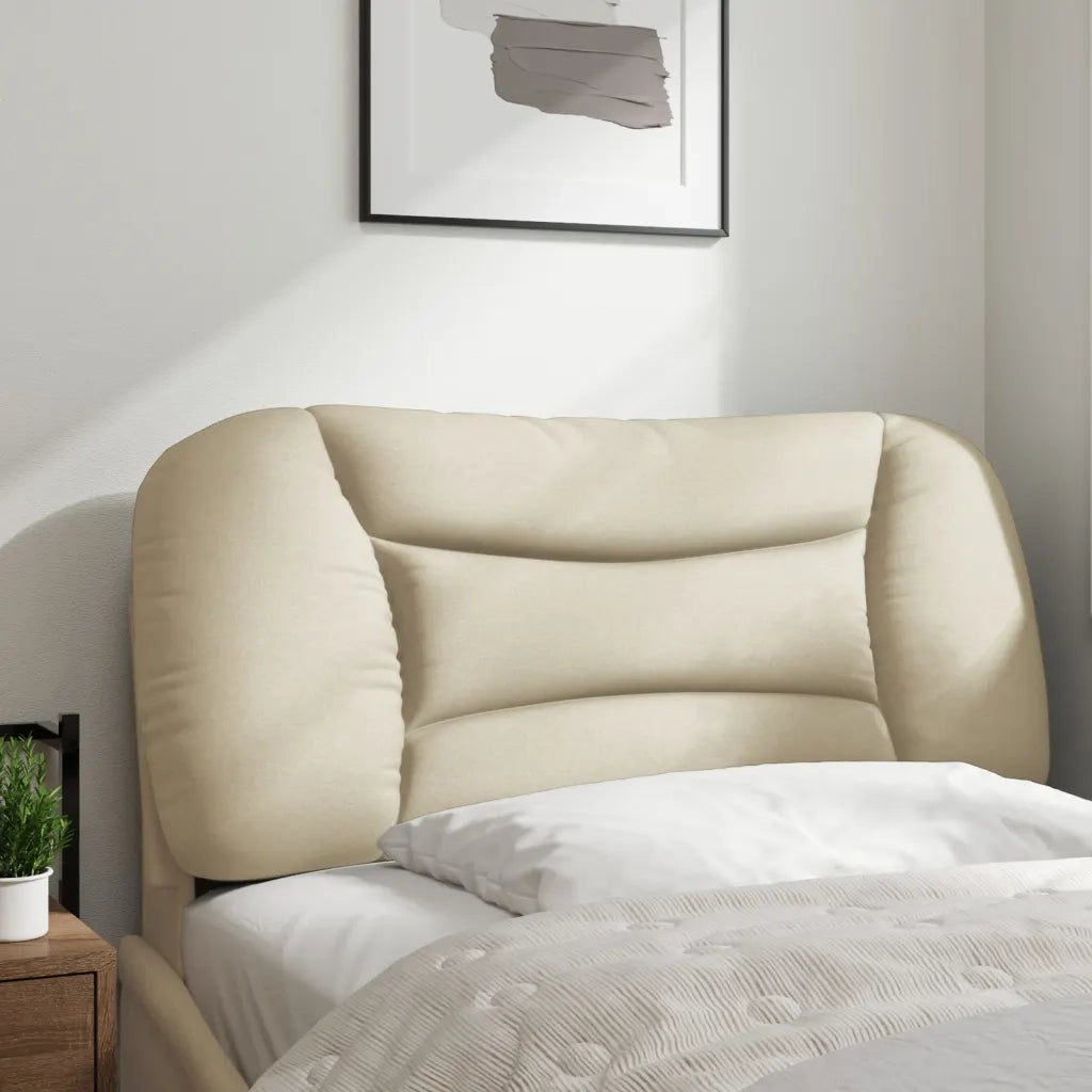 Coussin de tête de lit Hvar crème 90 cm tissu