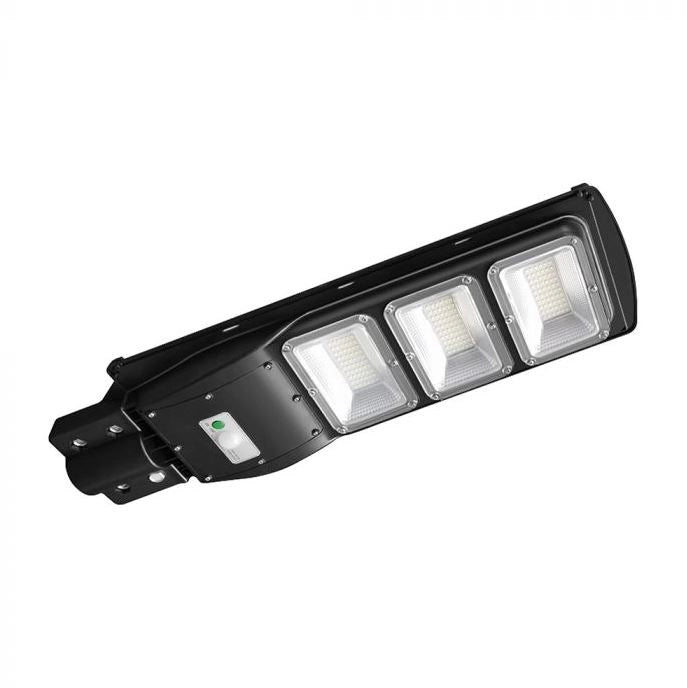 Armatura Stradale LED 12W con Pannello Solare e Telecomando, Sensore Radar e Batteria LiFePO4 6000K IP65