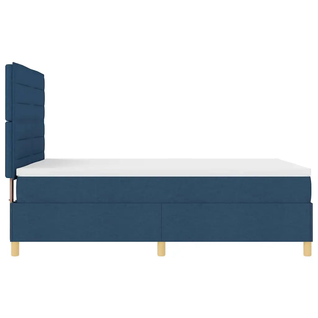 Letto a molle con materasso Blu 140 x 190 cm Tessuto 3339545