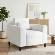 Divano Sedia-Poltrona Bianco Tessuto 396288