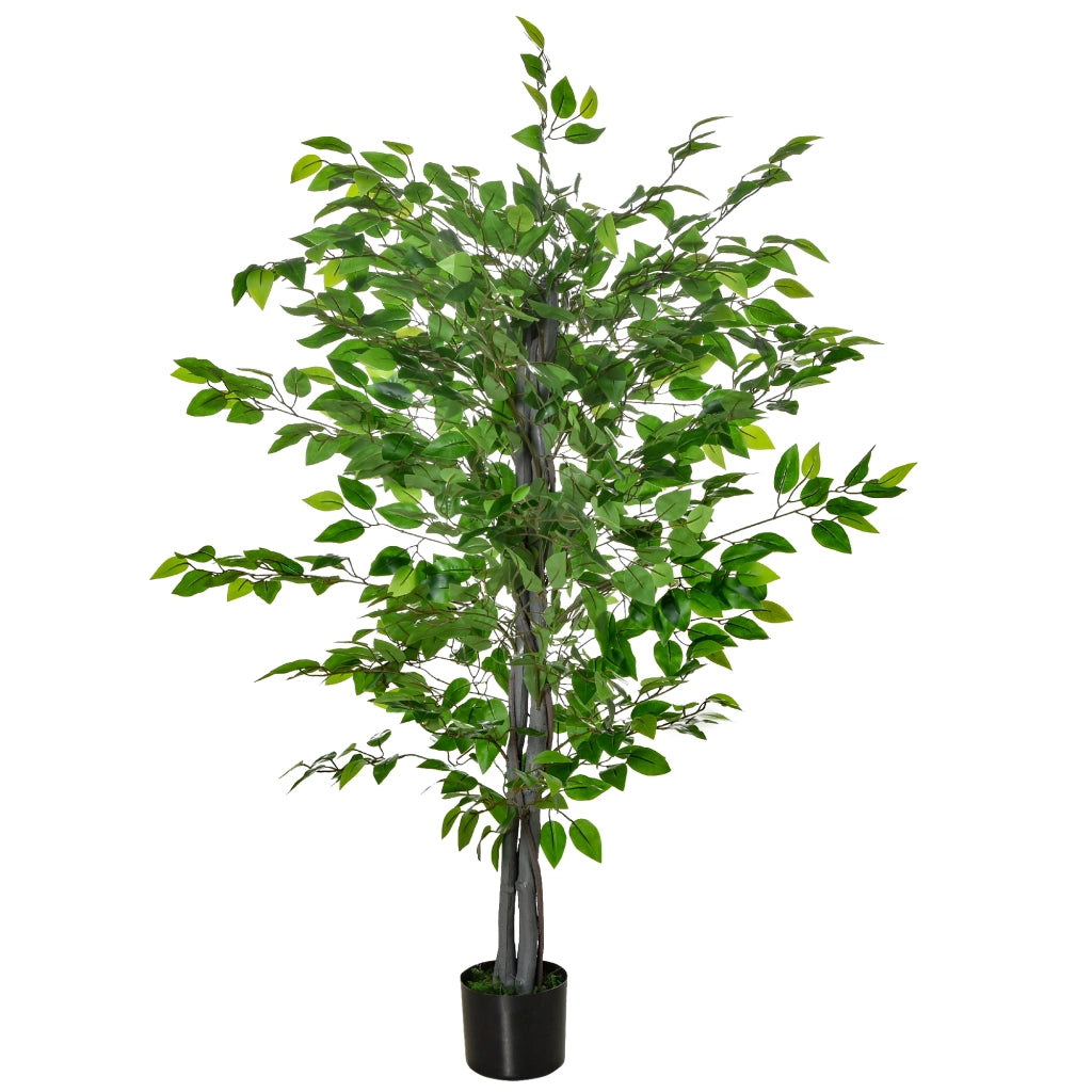 Pianta Artificiale Ficus ¨C Minimal ¨C Verde, 135cm con Vaso