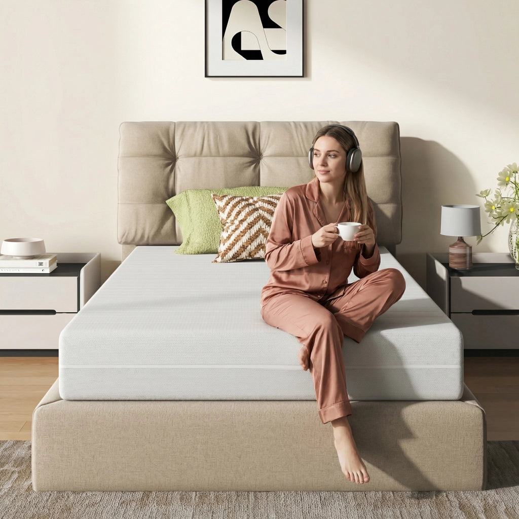MATERASSO in Memory Foam Vakuumverpackt Bianco