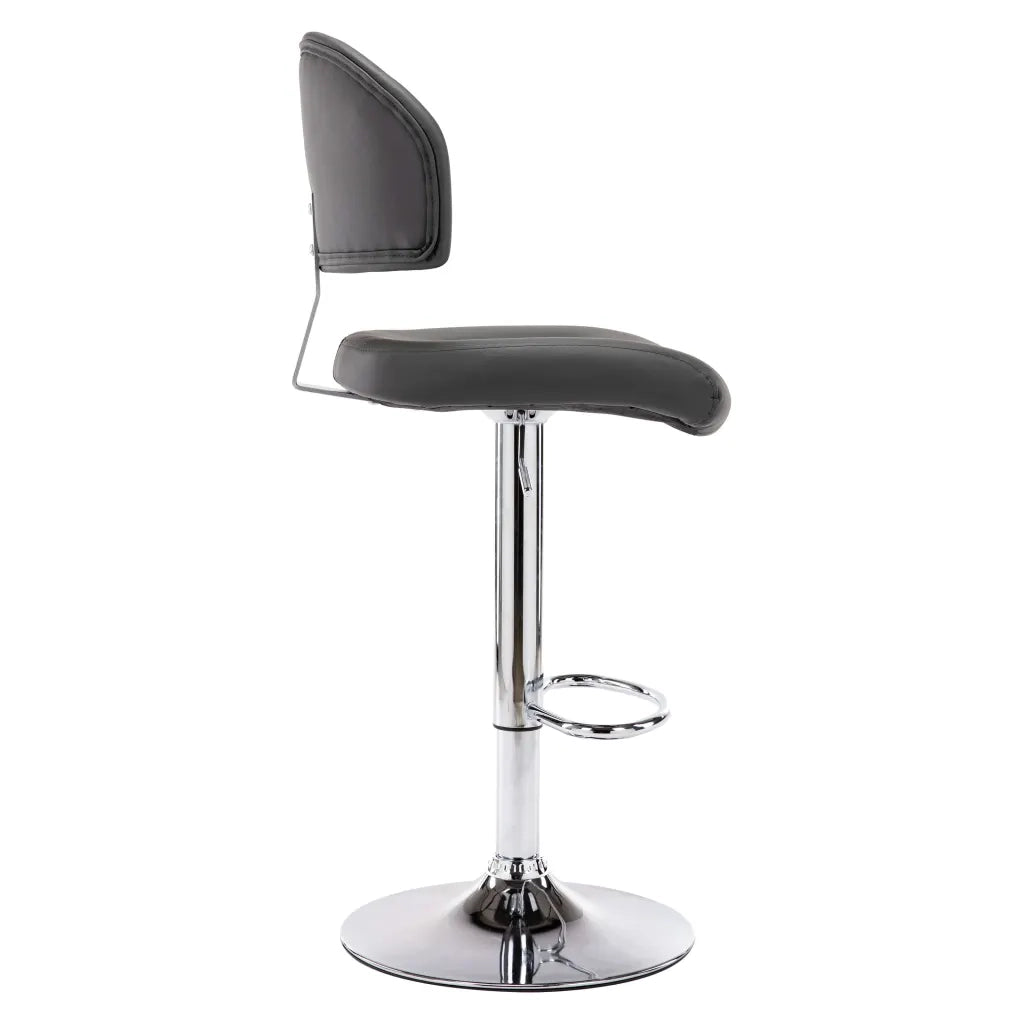 Sgabello da Bar Grigio in Similpelle 249649