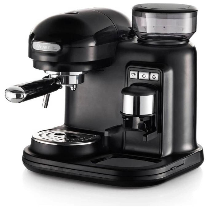 Ariete 1318-02 Moderna Macchina da caffe' Espresso 0.8 L 15 bar 1080W Macinacaffe' Integrato Cappuccinatore colore Nero