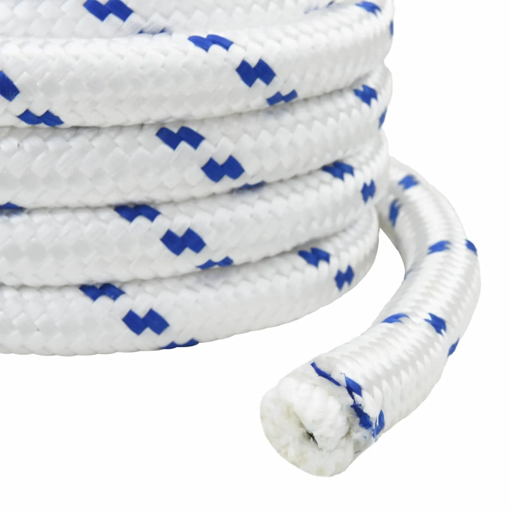 Corda da Barca 6 mm 5 m Bianco e Blu 42029555