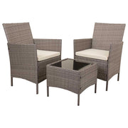 Set tavolo grigio e 2 poltrone