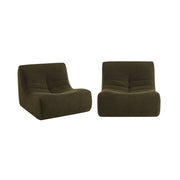 Divano modulare boucle, 2 posti, kaki