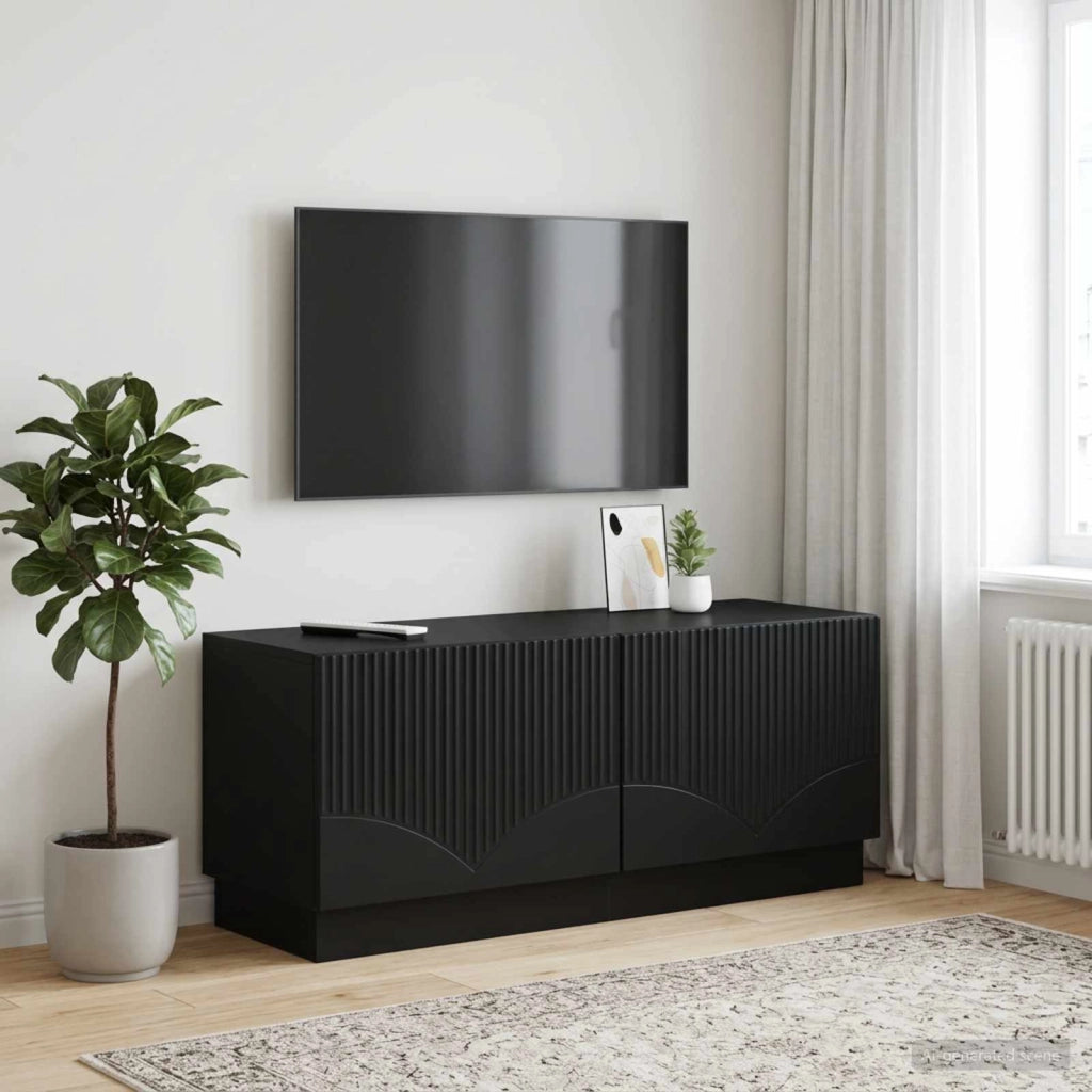 Mobile TV Nero Legno ingegnerizzato 897336