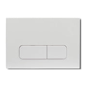 Placca di scarico doppio tasto in ABS bianco lucido
