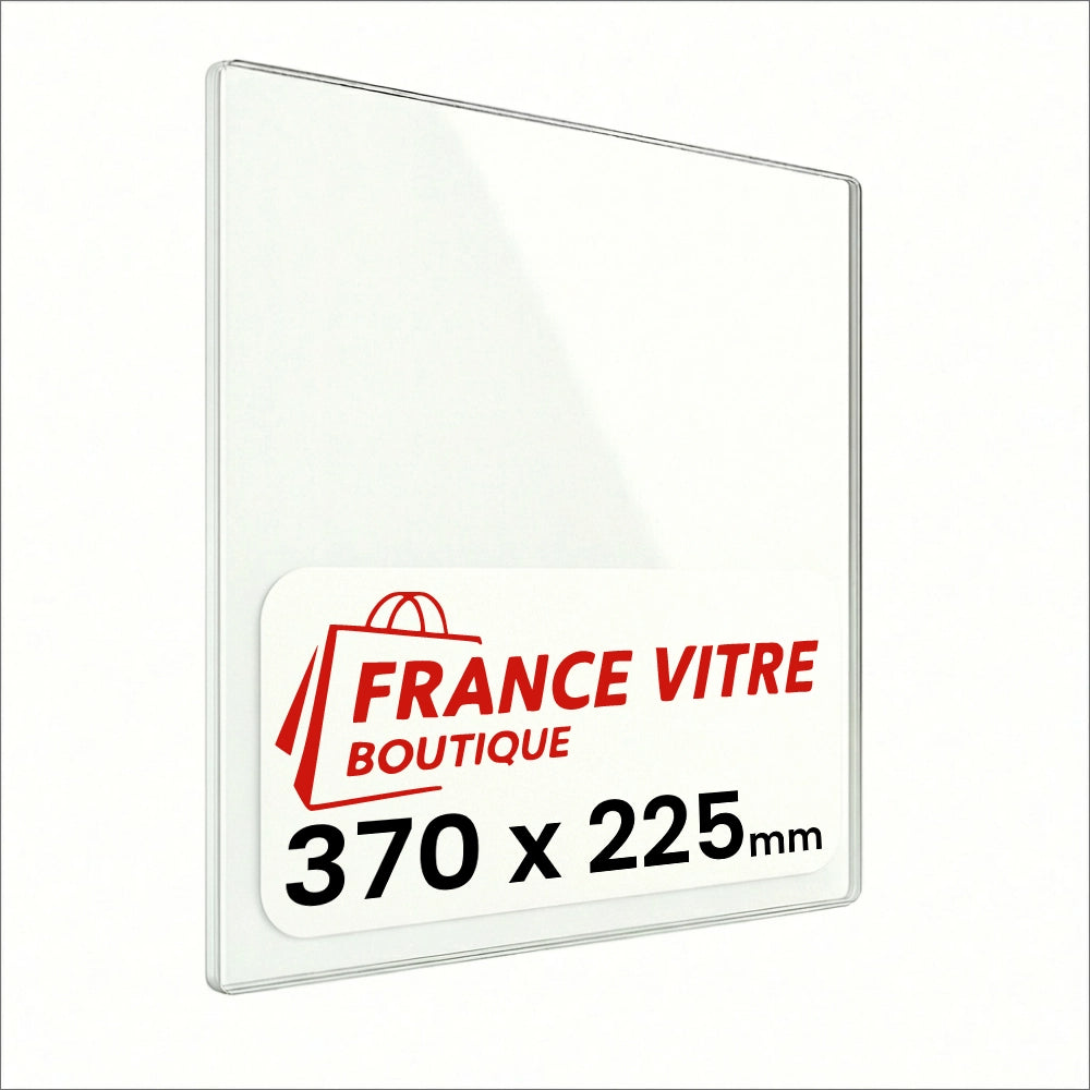 GALLERY - modello : tiger - 370 x 225 x 4 mm - Vetro per stufa a legna - vetro camino di ricambio - vetro per caminetto resistente al fuoco - France Vitre