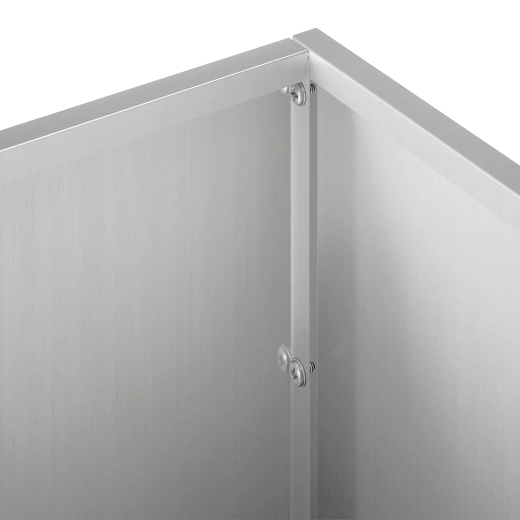 Vaso da giardino Argento 40 x 20 x 20 cm Acciaio zincato 8005144