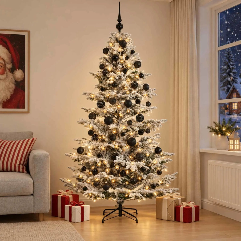 Albero di Natale artificiale con palline 180 cm 300 LED 3466391
