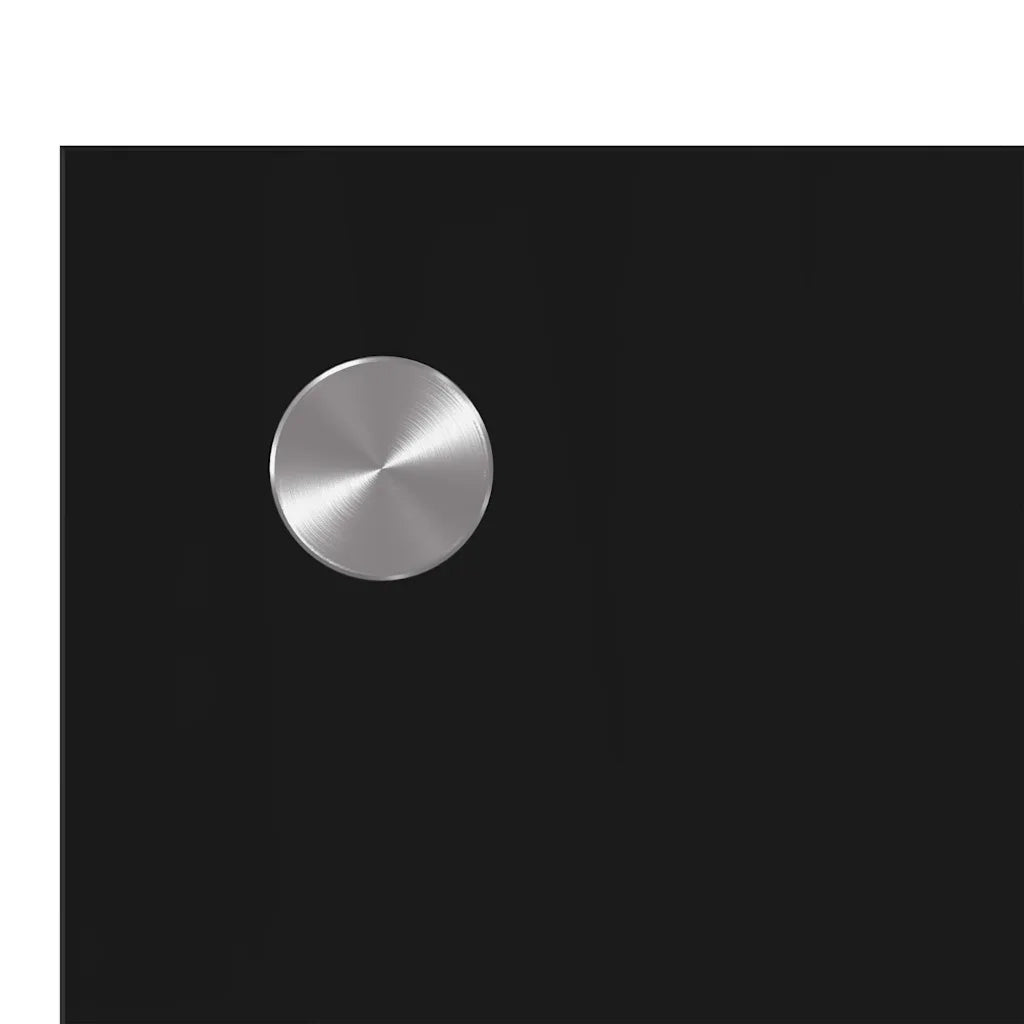 Schienale da cucina Nero 100 x 50 cm vetro temperato CFW9390566