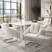 Sedie imbottite beige in velluto, confezione da 4 con struttura in metallo per uso quotidiano