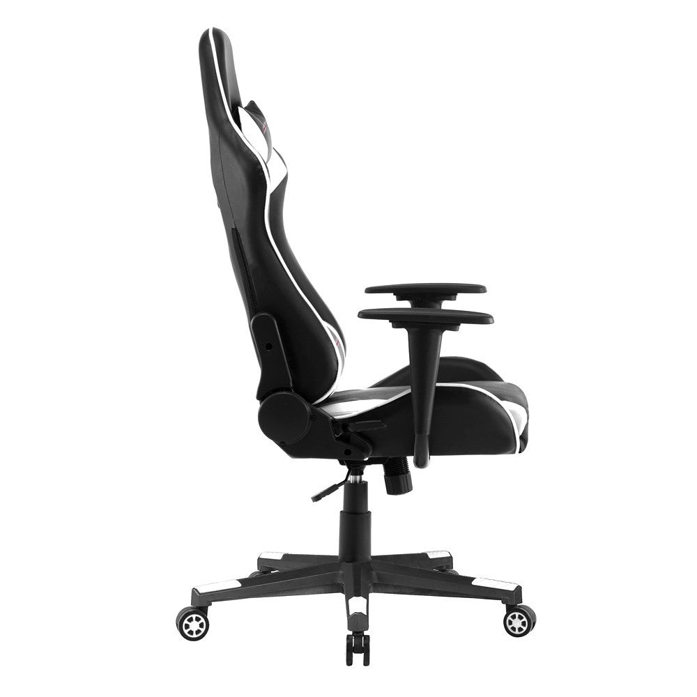 Sedia da ufficio a righe (bianco e nero)