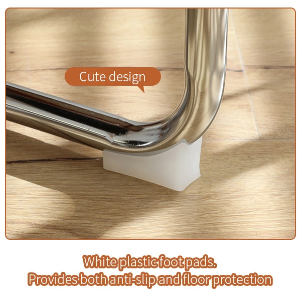 Sedie da Pranzo Set 4 Pezzi Imbottite ¨C MINIMAL ¨C Similpelle con Gambe in Metallo Cromato
