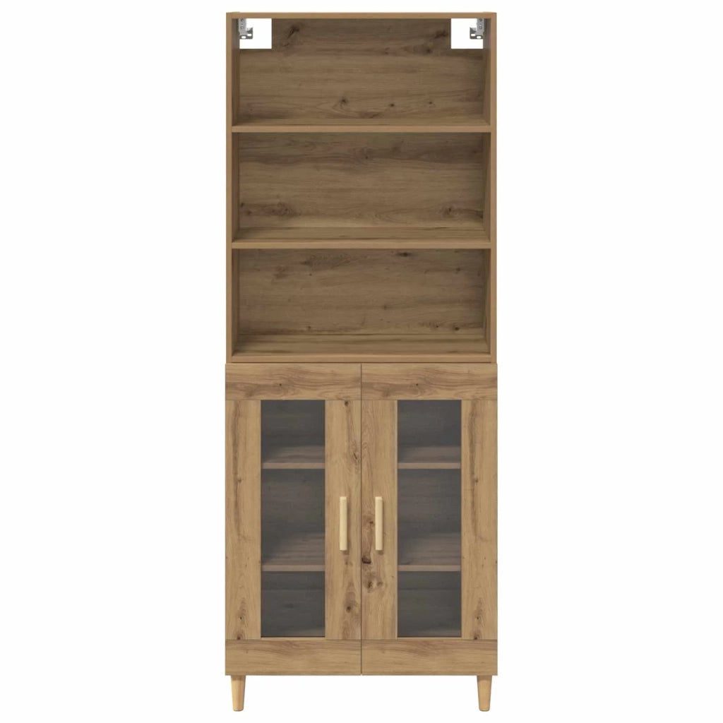 Credenza | Madia | Buffet da pranzo | Armadio da pranzo Rovere artigianale 69,5 x 32,5 x 180 cm