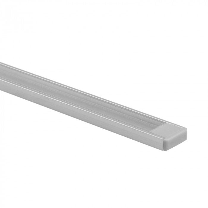 Profilo LED N01 a superficie anodizzato con diffusore 1m Ecolight
