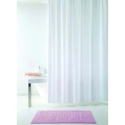 TENDA DOCCIA TEVERE  IN VINILE + ANELLI CM 120X200
