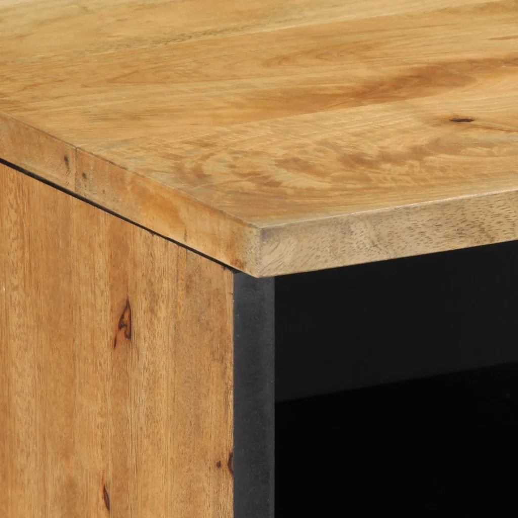 Mobile TV | Armadietto TV | Mobile Porta TV Marrone 100x33x46 cm in Legno Massello di Mango