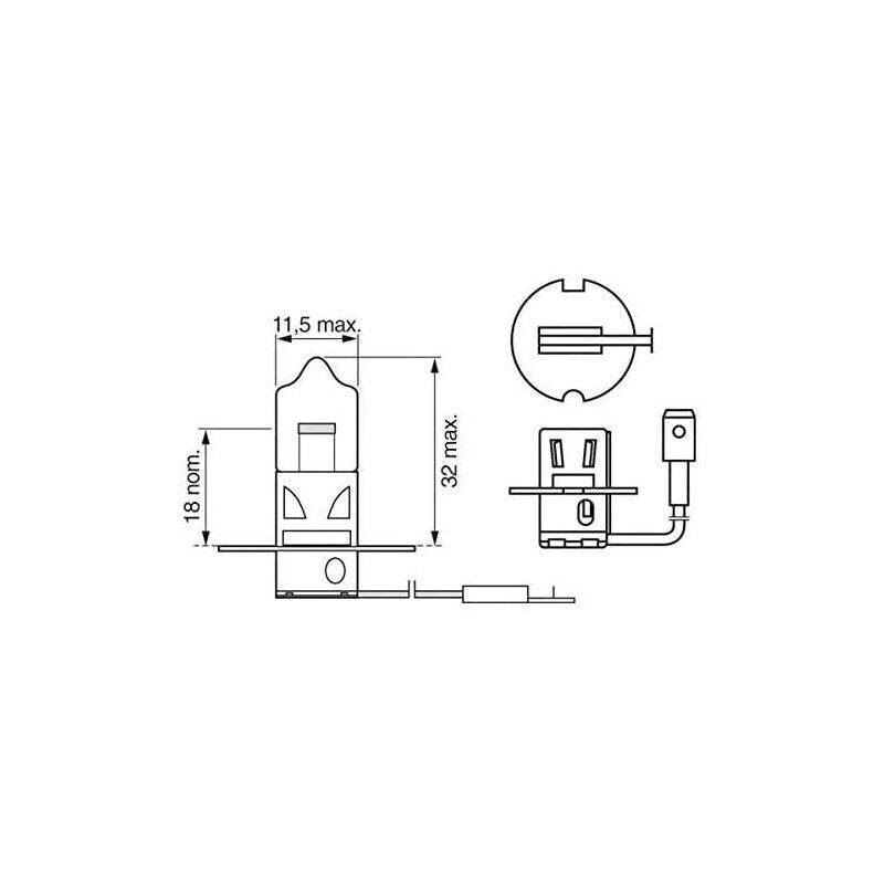 BOSCH LAMPADINA PER AUTO H3 12V 55W