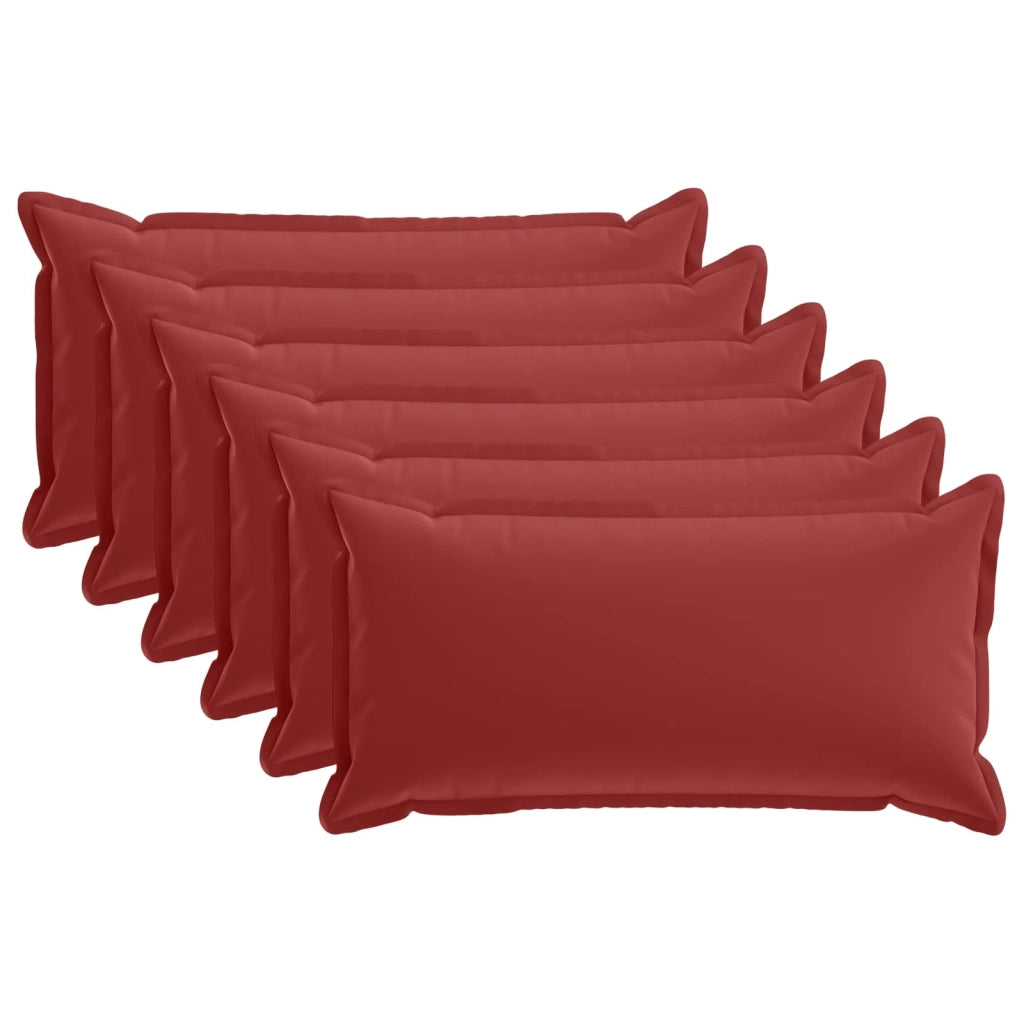Cuscino con cuscino HOUTEN 6 pz Rosso Vino Poliestere 933691