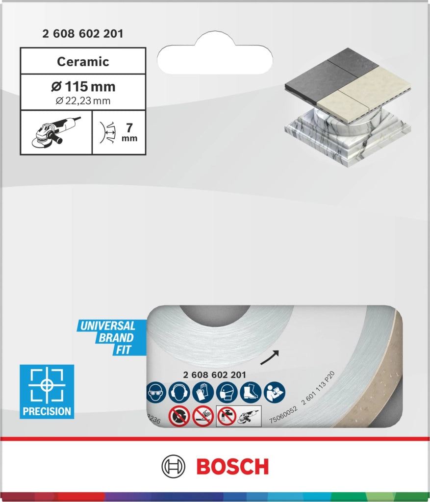 Disco Diamantato per Ceramica Ø Mm 115 Bosch